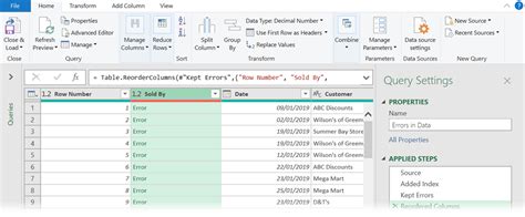 Common Authoring Issues in Power Query .